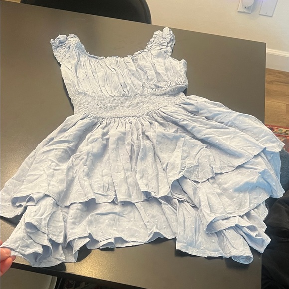 Light Blue Ruffled Dress - Picture 6 of 6